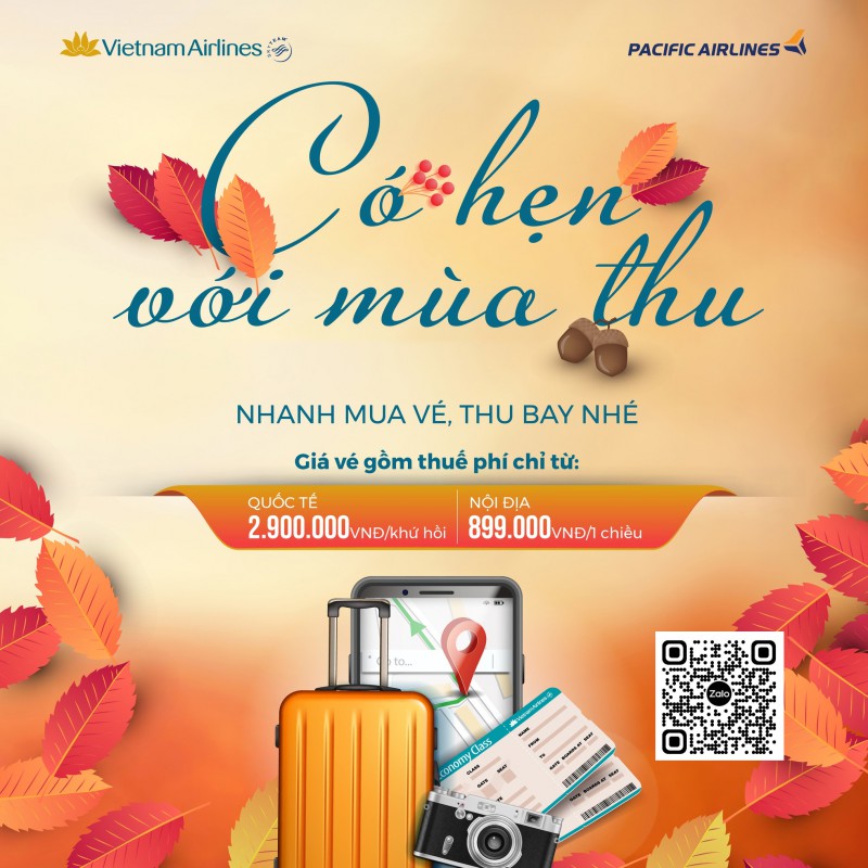 BẠN CÓ HẸN VỚI MÙA THU CÙNG VIETNAM AIRLINES!